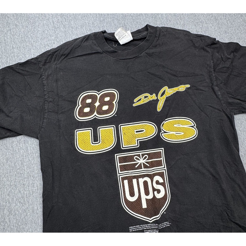 Chase Authentics Dale Jarrett #88 Nascar T-Shirt XL Vtg Black Cotton